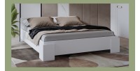 Bed BOMBAY – 180x200 cm – Wit design – Lattenbodem niet inbegrepen – Hedendaagse stijl