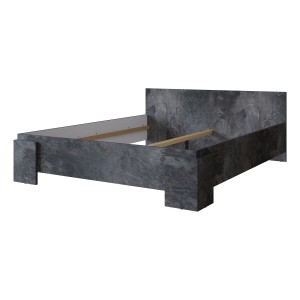 Bed BOMBAY – 180x200 cm – Leisteen effect – Modern ontwerp