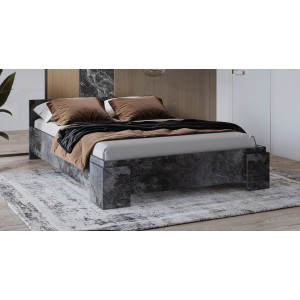 Bed BOMBAY – 180x200 cm – Leisteen effect – Modern ontwerp