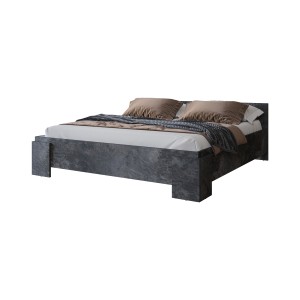 Bed BOMBAY – 180x200 cm – Leisteen effect – Modern ontwerp
