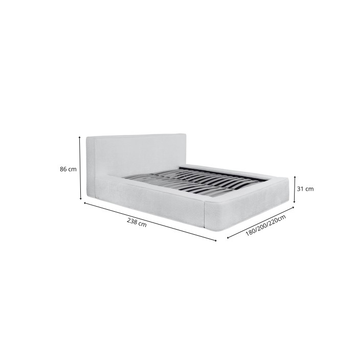 Bed met opbergruimte VELORA – Antracietgrijs – 160x200 cm – Zacht fluwelen stof – Opklapbare lattenbodem – Geïntegreerde opbergr