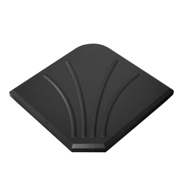 Dalle béton 20 kg pour parasol déporté coloris noir