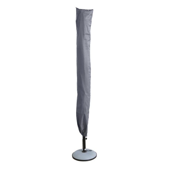 De onmisbare zomer: Kantelbare appelgroene parasol + UV-werende hoes + cementvoeten 25Kg