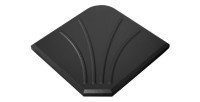 Pack parasol déporté rouge + dalle béton – Élégance, ombre XXL et stabilité assurée