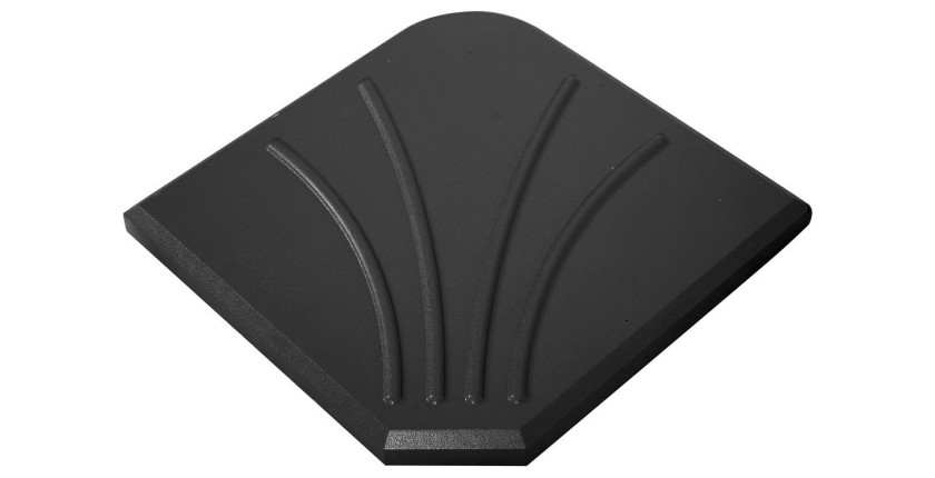 Pack parasol déporté gris clair + dalle béton – Élégance, ombre XXL et stabilité assurée