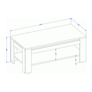 Pack salon complet MEUNIER – Meuble TV, vitrine & table basse en chêne Samdal & noir mat