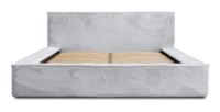 Lit coffre ORLANE – Blanc Nuage polaire – 180x200 cm – Sommier relevable – Design haut de gamme 