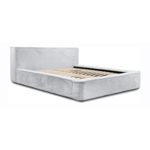 Lit coffre ORLANE – Blanc Nuage polaire – 180x200 cm – Sommier relevable – Design haut de gamme 