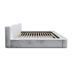 Lit coffre ORLANE – Blanc Nuage polaire – 180x200 cm – Sommier relevable – Design haut de gamme 