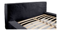 Lit coffre ORLANE – Blanc Brume de soie polaire – 160x200 cm – Sommier relevable – Design haut de gamme 