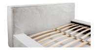 Lit coffre ORLANE – Beige Sable nacré polaire – 160x200 cm – Sommier relevable – Design haut de gamme 