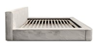 Lit coffre ORLANE – Beige Sable nacré polaire – 160x200 cm – Sommier relevable – Design haut de gamme 