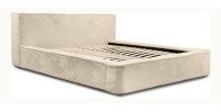 Lit coffre ORLANE – Beige Velours de dune – 180x200 cm – Sommier relevable – Design haut de gamme 