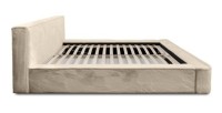 Lit coffre ORLANE – Beige Velours de dune – 180x200 cm – Sommier relevable – Design haut de gamme 