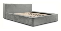 Lit coffre ORLANE – Gris Charbon minéral polaire – 160x200 cm – Sommier relevable – Design haut de gamme 