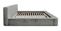 Lit coffre ORLANE – Gris Charbon minéral polaire – 160x200 cm – Sommier relevable – Design haut de gamme 