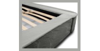 Lit coffre ORLANE – Gris Charbon minéral polaire – 160x200 cm – Sommier relevable – Design haut de gamme 