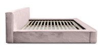 Lit coffre ORLANE – Rose Poussière de rose polaire – 160x200 cm – Sommier relevable – Design haut de gamme 