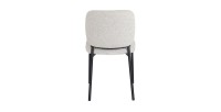 Lot de 2 chaises LYVORA – Tissu beige – Pieds métal – Confort épuré – Design compact et élégant 