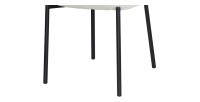 Lot de 2 chaises LYVORA – Tissu beige – Pieds métal – Confort épuré – Design compact et élégant 