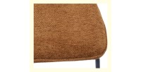 Lot de 2 chaises LIVARA – Tissu rouille – Pieds métal – Design compact – Élégance chaleureuse et tendance 
