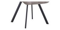 Lot de 2 chaises VELMIA – Tissu gris clair – Pieds métal – Design moderne – Élégance douce et lumineuse 