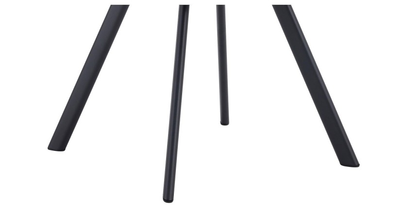 Lot de 2 chaises VELMIA – Tissu bleu océan – Pieds métal – Design moderne – Élégance rafraîchissante 