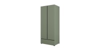 Armario HAVANA 90 cm – 2 puertas + 1 cajón – Color verde salvia y negro – Diseño moderno y compacto