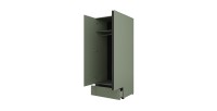 Armario HAVANA 90 cm – 2 puertas + 1 cajón – Color verde salvia y negro – Diseño moderno y compacto