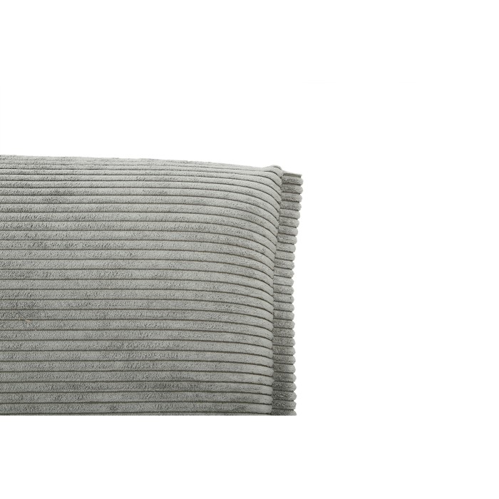 Slaapbank VELARIS - Donkergrijze fluwelen stof - Houten structuur - Geïntegreerde matras - Elegant en compact