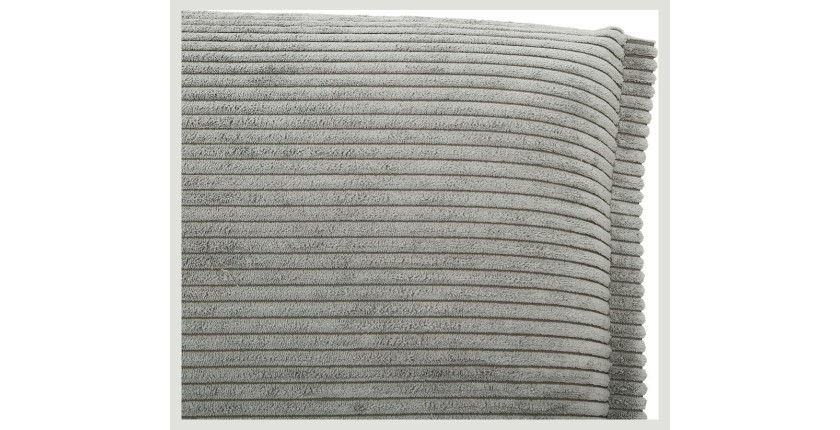 Canapé-lit VELARIS – Tissu velours gris foncé – Structure bois – Matelas intégré – Élégant et compact