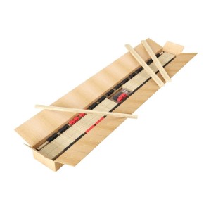 Sommier ZITTARO – 28 lattes – 90x190 cm – Finition chêne et noir – Confort durable et format pratique