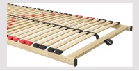 Sommier ZITTARO – 28 lamas – 90x200 cm – Acabado en roble y negro – Soporte firme y diseño sobrio