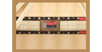 Sommier ZITTARO – 28 lattes – 70x190 cm – Finition chêne et noir – Soutien optimal et design sobre