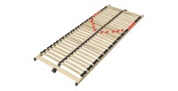 Sommier ZITTARO – 28 lattes – 70x190 cm – Finition chêne et noir – Soutien optimal et design sobre