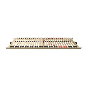 Sommier ZITTARO – 28 lattes – 70x190 cm – Finition chêne et noir – Soutien optimal et design sobre