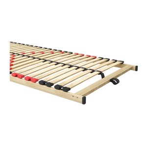 Sommier ZITTARO – 28 lattes – 70x190 cm – Finition chêne et noir – Soutien optimal et design sobre