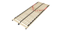Sommier ZITTARO – 28 lattes – 70x200 cm – Finition chêne et noir – Confort et robustesse
