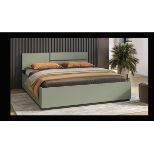 Bett HAVANA 180x200 cm – Farbe Salbeigrün und Schwarz – Modernes Designbett für das Erwachsenenschlafzimmer