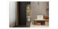 Miroir ROSALIA – 40x160 cm – Chêne vieilli – Finition bois – Design rustique et raffiné