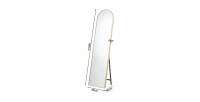 Miroir ROSALIA – 40x160 cm – Chêne vieilli – Finition bois – Design rustique et raffiné