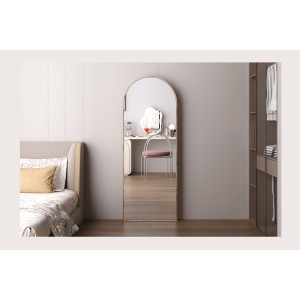 Miroir ROSALIA – 60x160 cm – Finition chêne vieilli – Grand miroir sur pied – Charme rustique
