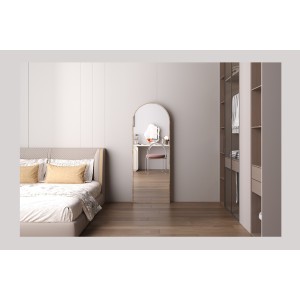 Miroir ROSALIA – 60x160 cm – Finition chêne vieilli – Grand miroir sur pied – Charme rustique