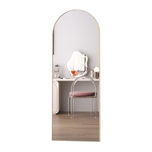 Miroir ROSALIA – 60x160 cm – Finition chêne vieilli – Grand miroir sur pied – Charme rustique