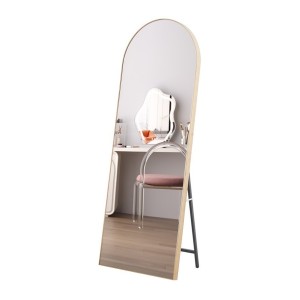 Miroir ROSALIA – 60x160 cm – Finition chêne vieilli – Grand miroir sur pied – Charme rustique