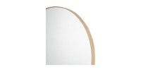 Miroir rond RIO – Ø80 cm – Finition chêne vieilli – MDF décor bois – Design naturel et tendance