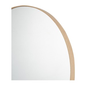Miroir rond RIO – Ø80 cm – Finition chêne vieilli – MDF décor bois – Design naturel et tendance