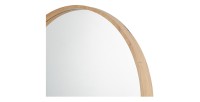 Espejo redondo RIO con borde – Ø80 cm – Acabado en roble envejecido – Marco grueso – Diseño natural y moderno
