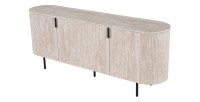 Buffet VAGOS – Licht eikenkleur – 4 deuren – 200 cm – Groot modern dressoir – Praktische opbergruimte