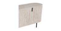 Buffet VAGOS – Coloris chêne clair – 4 portes – 200 cm – Grand bahut moderne – Rangement pratique